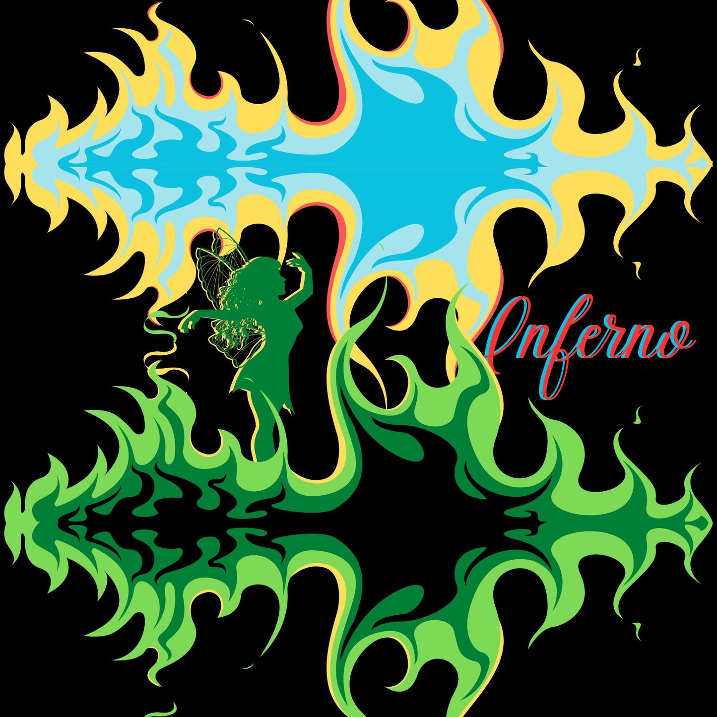 Inferno - Crop Hoodie