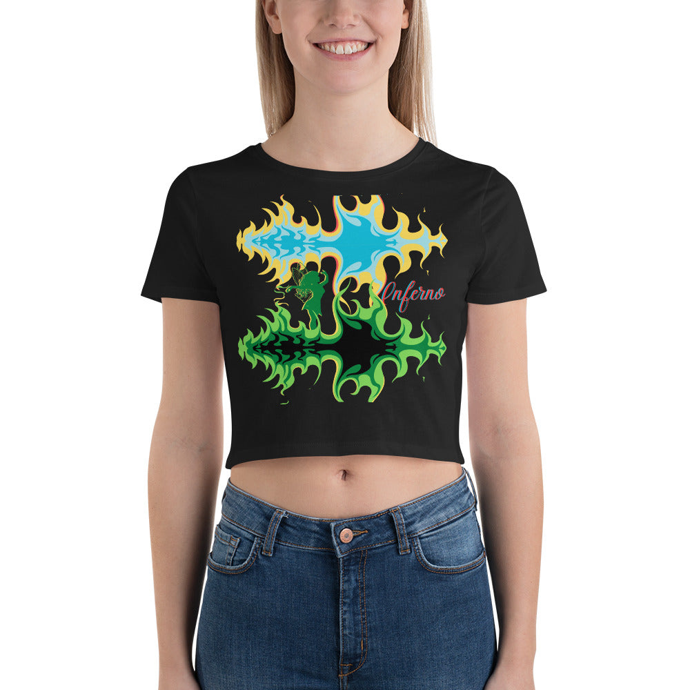 Inferno - Crop Tee (Black)