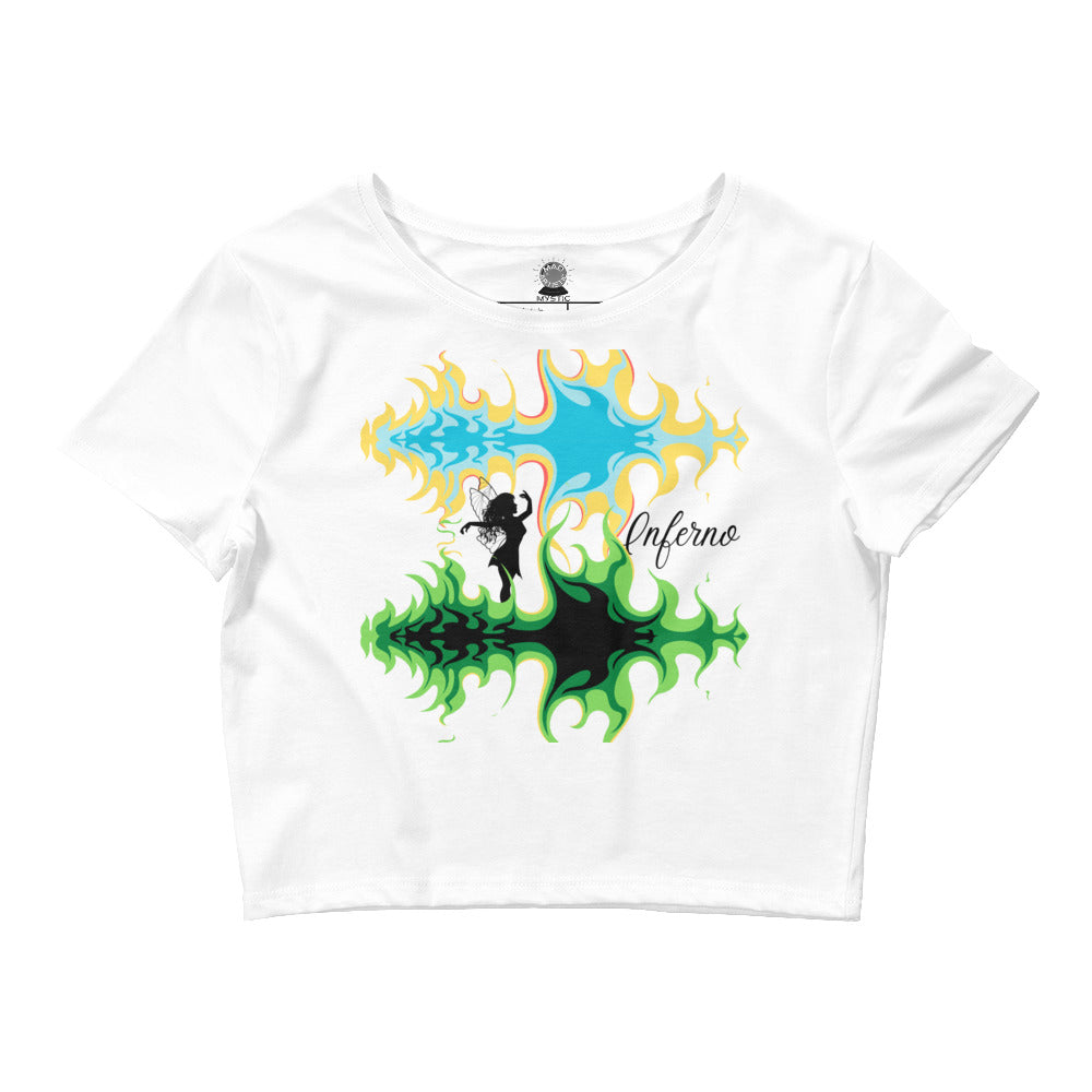 Inferno - Crop Tee (White)