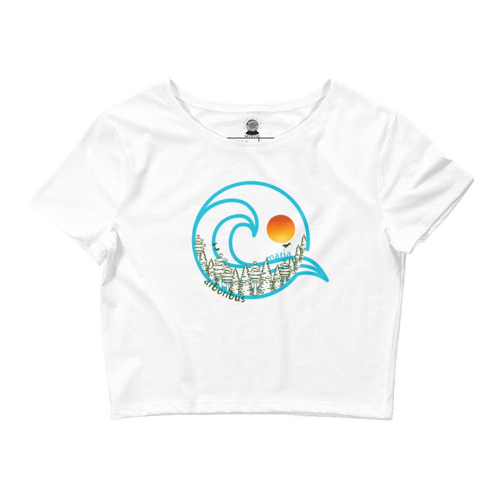 Trees & Seas - Crop Tee (White)